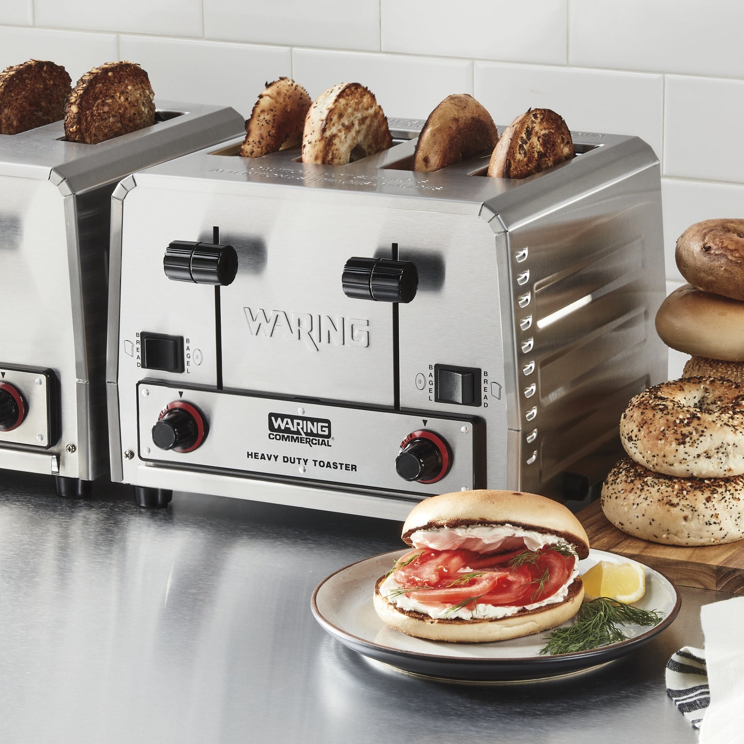 WCT850 Heavy-Duty Switchable Bread &amp; Bagel Toaster – 208V