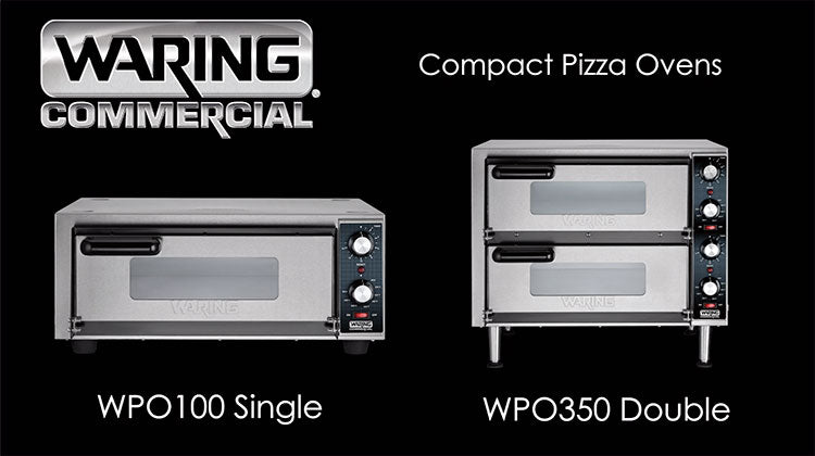 Waring WPO750 Heavy-Duty Double-Deck Pizza Oven, Dual Chamber